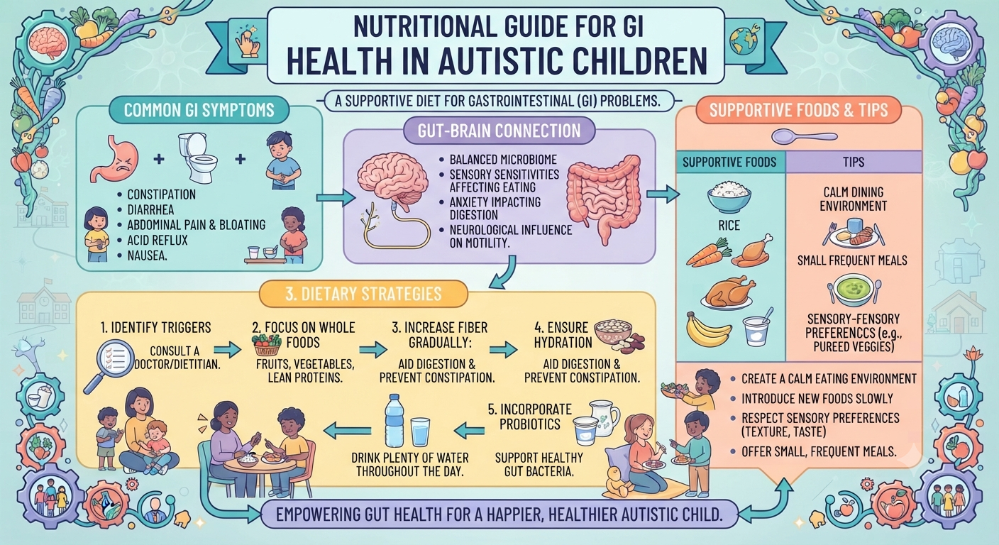 Healthy Diet Suggection For Gastrointestinal (GI) Problems(Autistic Child)