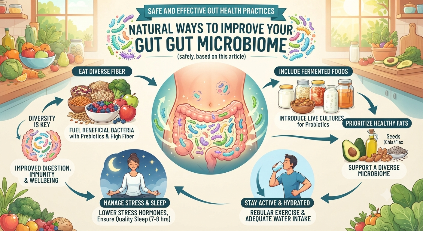 How To Improve Gut Microbiome Safely