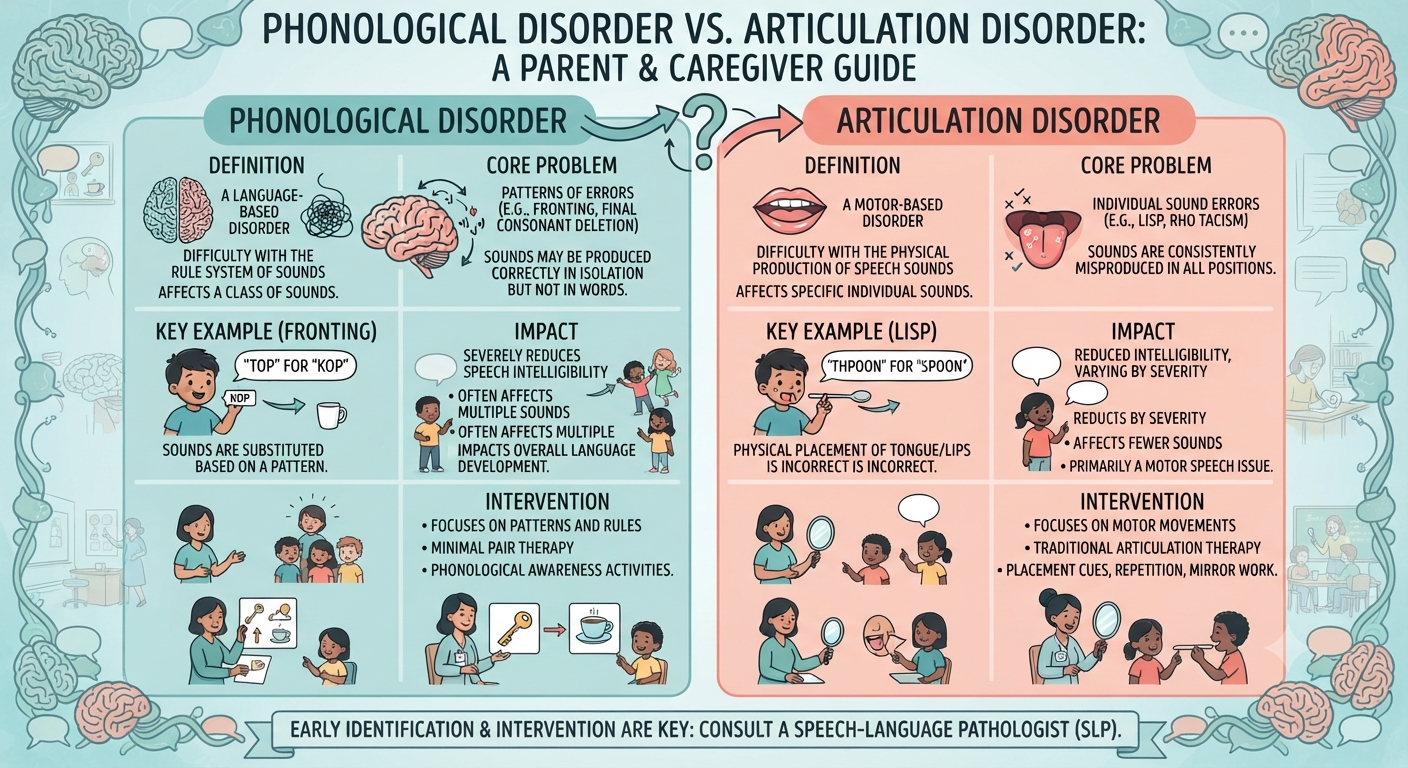 Phonological Disorder vs. Articulation Disorder 1 Phonological Disorder vs. Articulation Disorder