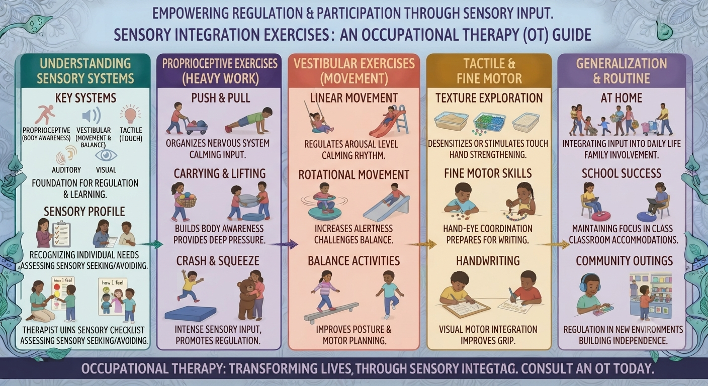 Sensory Integration Exercises-Occupational Therapy (OT) 1 Sensory Integration Exercises-Occupational Therapy (OT)