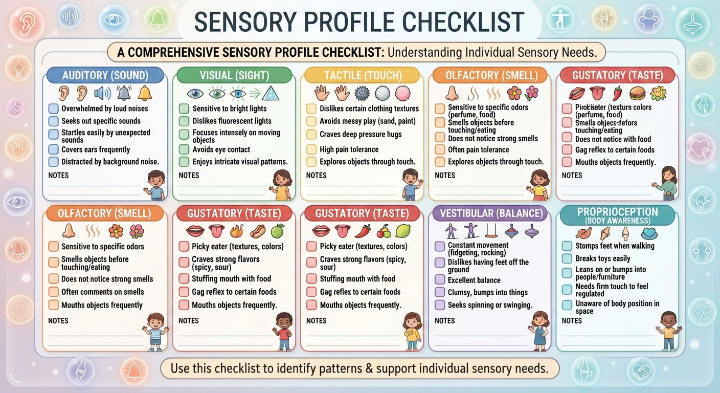Sensory Profile Checklist