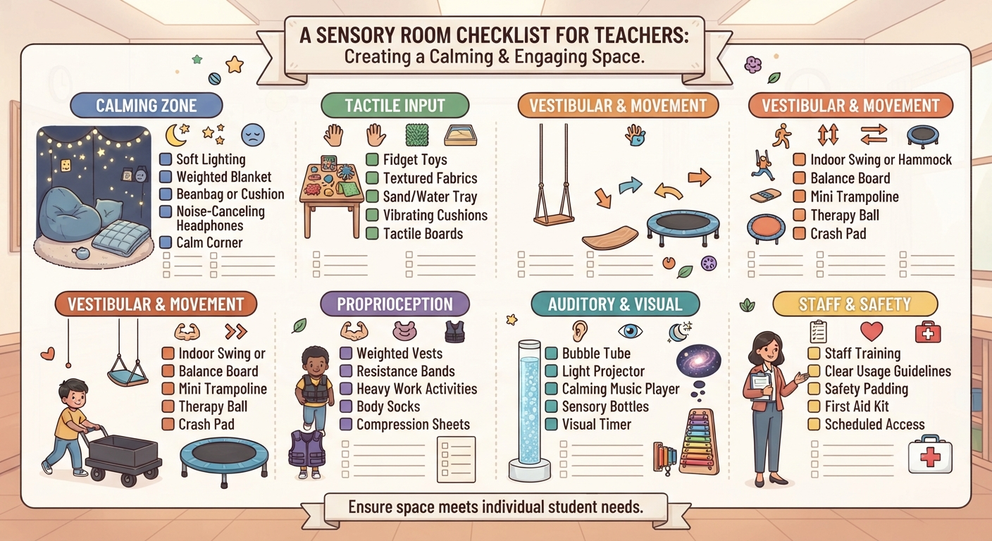 A Sensory Room Checklist For Teachers 1 A Sensory Room Checklist For Teachers