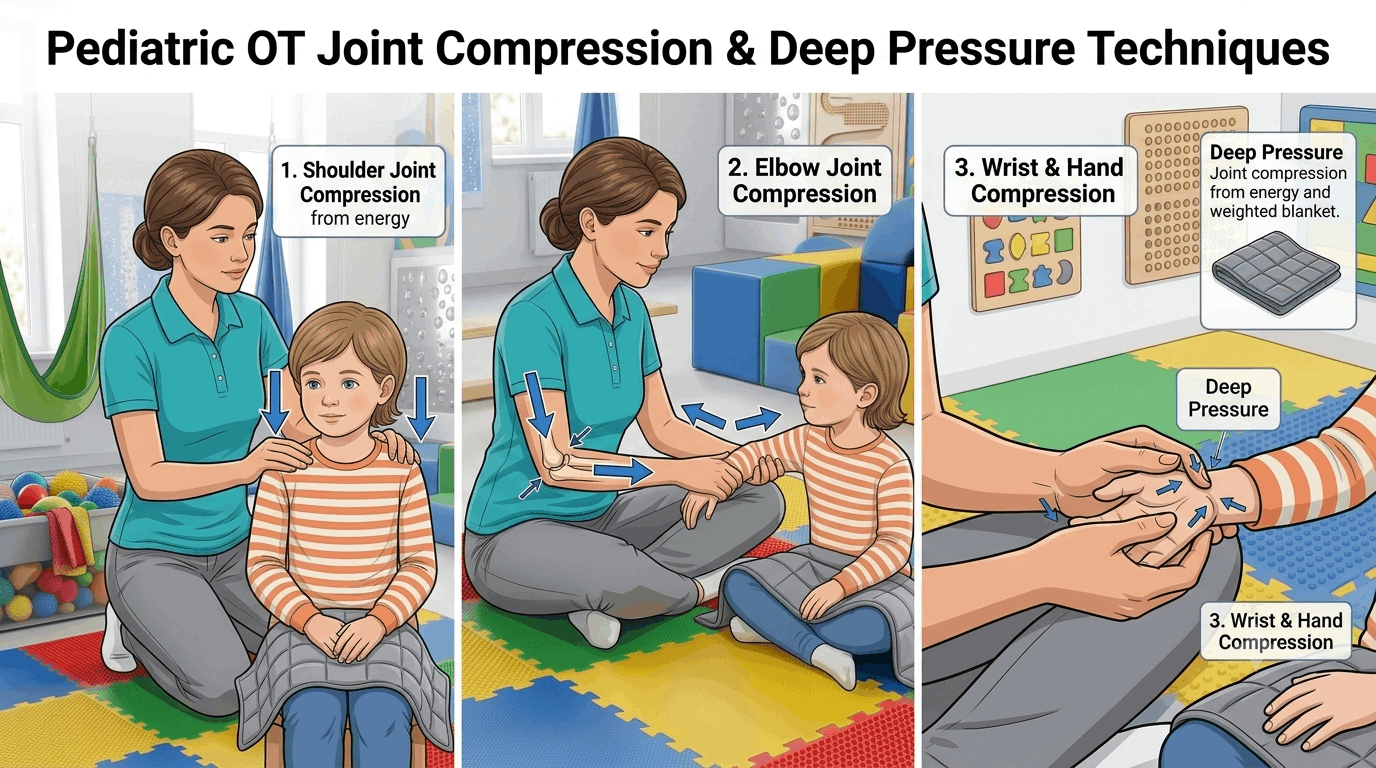 Pediatric Occupational Therapy Deep Pressure and Joint Input Techniques. Source Occupational Therapy